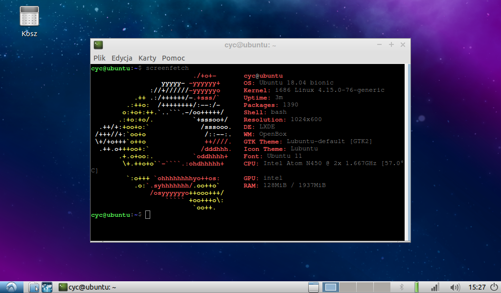 Screenfetch