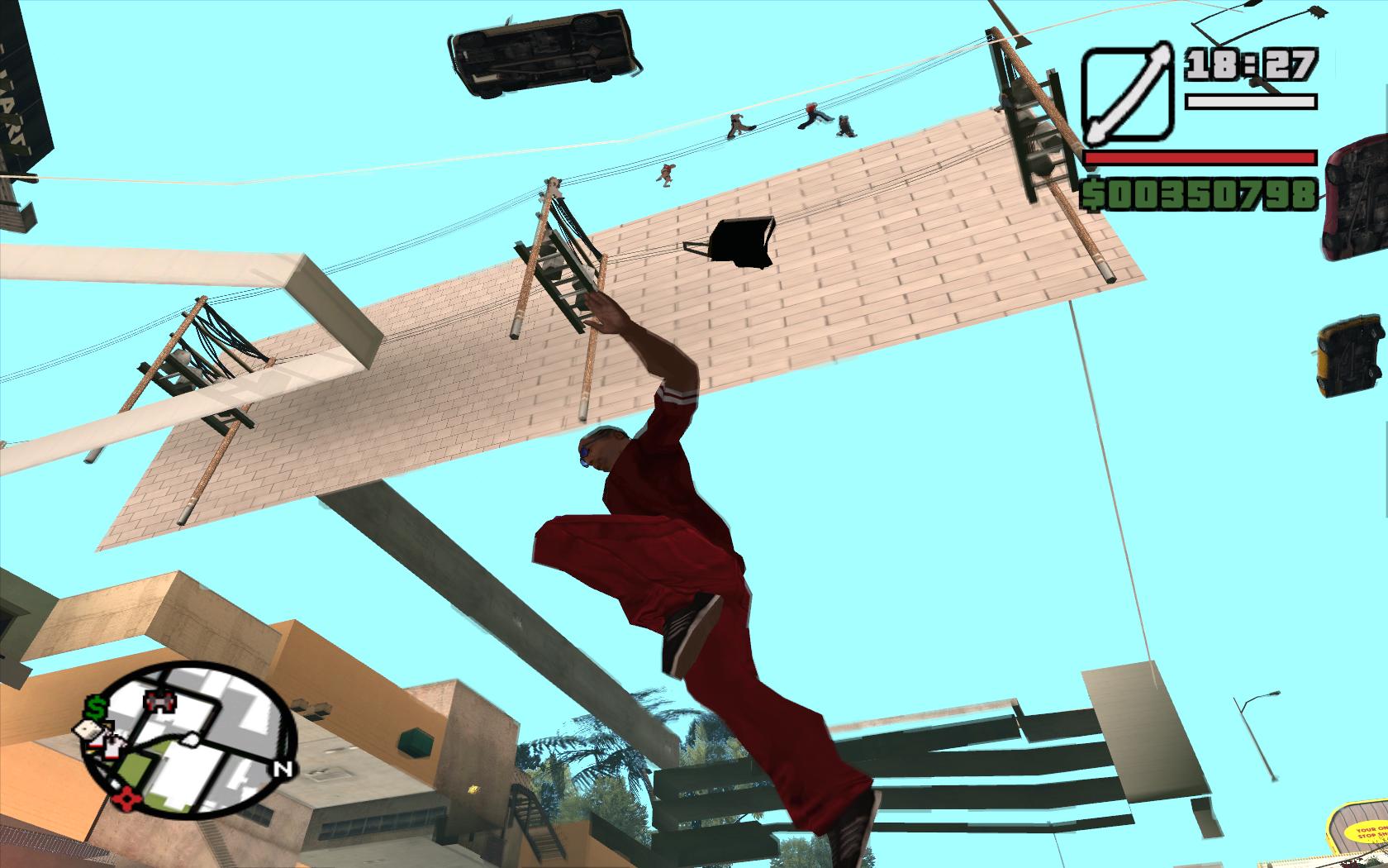 Wpadanie pod mapę w Grand Theft Auto: San Andreas